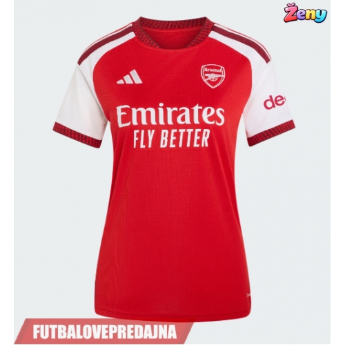 Lacne Ženy Futbalové dres Arsenal Ezri Konsa #15 2026-27 Krátky Rukáv - Domáci